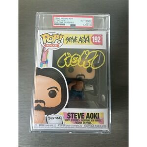 Steve Aoki Signed Funko Pop #192 AUTO DIN MAK Little John Vegas Legend PSA/DNA